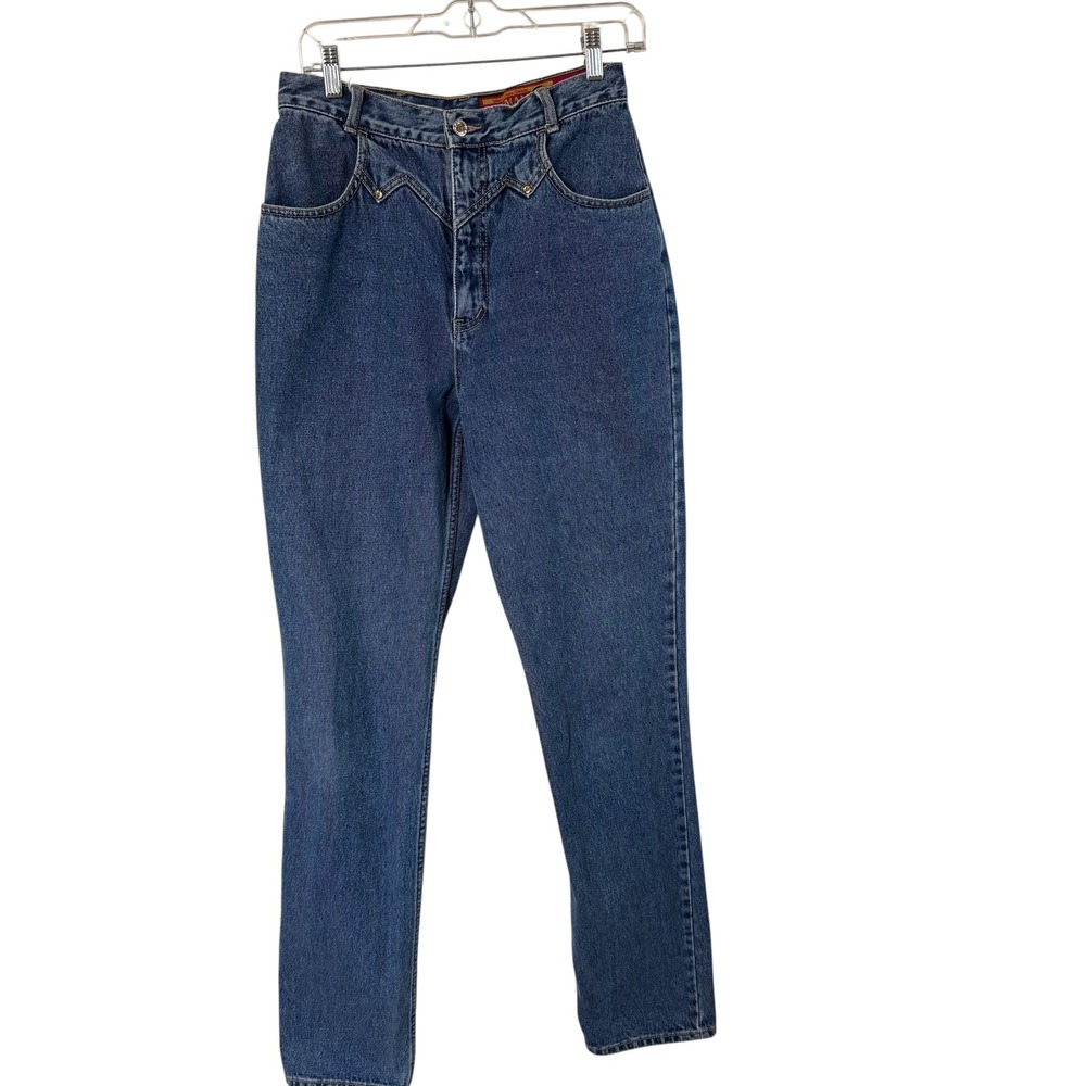 Lawman Western Jeans Women 9/10 Blue Excellent Vintage High Rise Relaxed Fit